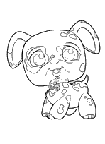 coloriage pet shop chien lps